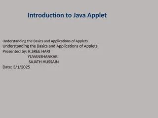 Enhanced Visual Java Applet Presentation Pptx - Premium Dark Texture Gallery - Full HD