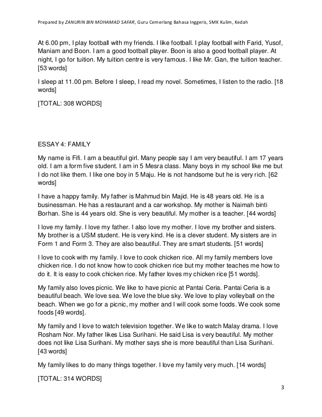 Use these tips and the sample essay below as an example only. Billspanquanna