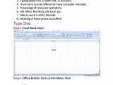 Excel Basic Data Entry Pdf