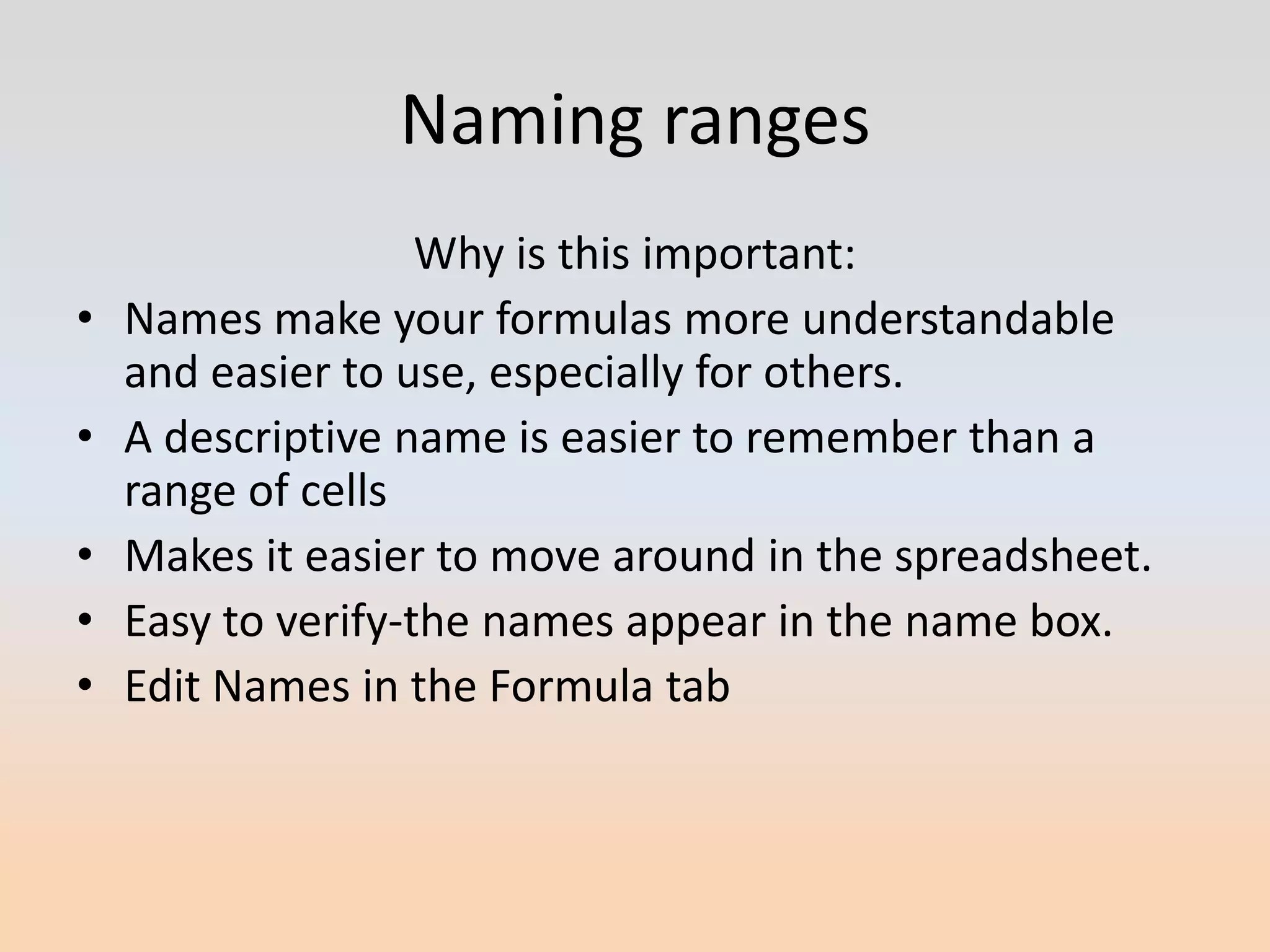 Excel basics for everyday use part three