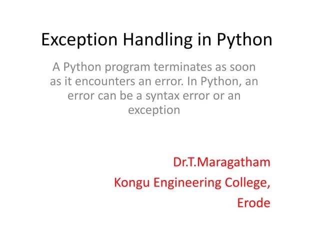 Exception Handling And Function In Python Ppt - Ultra HD Landscape Illustrations for Desktop