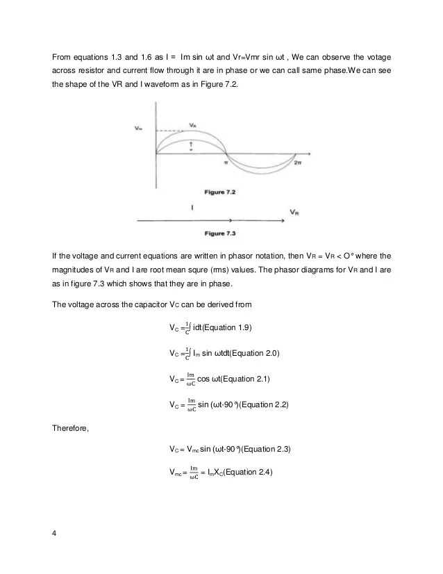 Series Resistor Capasitor Circuit Experiment 7