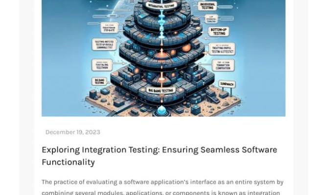 Exploring Integration Testing Ensuring Seamless Software Functionality.pdf