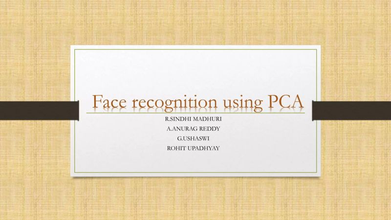 Pdf Face Recognition Based On Pca Algorithm Using Simulink In Ijarcet Org Wp Content - Sunset Picture Collection - Desktop Quality