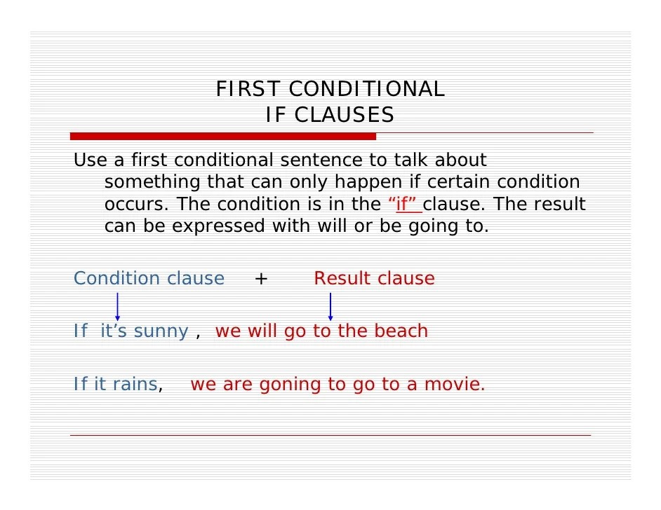 Kalimat pengandaian menggunakan kata penghubung if atau disebut if clause. What Is First Conditional Sentences Know It Info