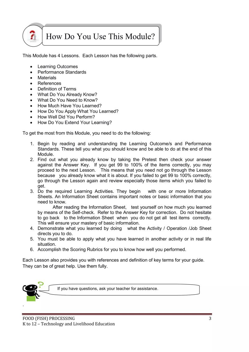 Fish Processing Learning Module Pdf - Dark Texture Collection - Desktop Quality