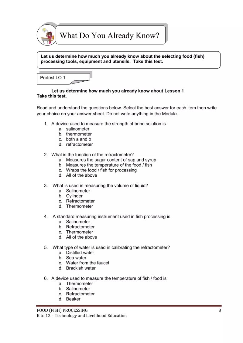 Group 5 Food Fish Processing Learning Module Pdf Disinfectant - Retina Abstract Illustrations for Desktop