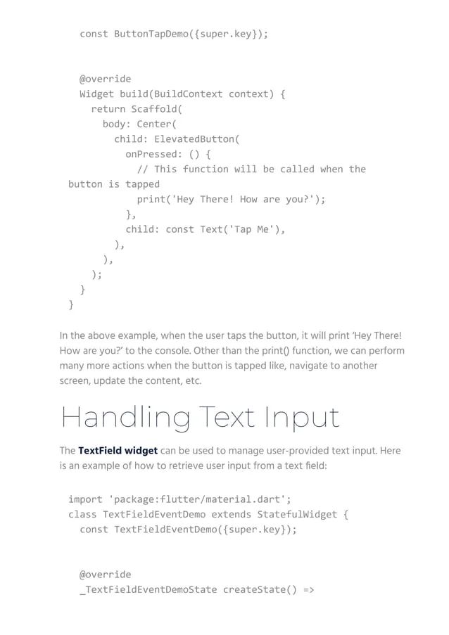 Handling User Input Flutter - Ultra HD Nature Texture - Desktop