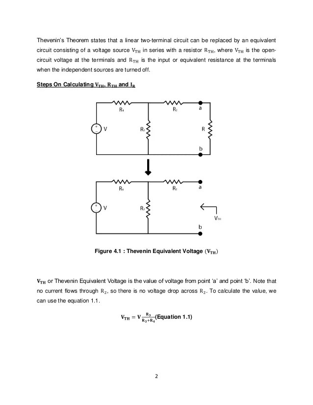 Thevenin S Theorem And Wheatstone Bridge Experiment 4 Thevenin S Theorem And Wheatstone Bridge Experiment 4