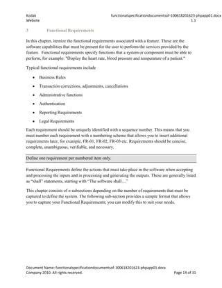 Pdf Functional Specification Documents Process And Application - Gradient Images - High Quality Mobile Collection