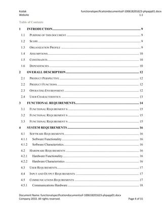 Functional Specification Documents Functional Specification Documents Pdf Pdf4pro - Premium Retina Colorful Arts | Free Download