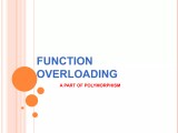 Function Overloading Pptx