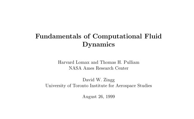 Fundamentals Of Computational Fluid Dynamics | PDF