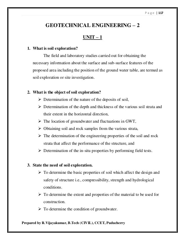 Geotechnical Engineering 2