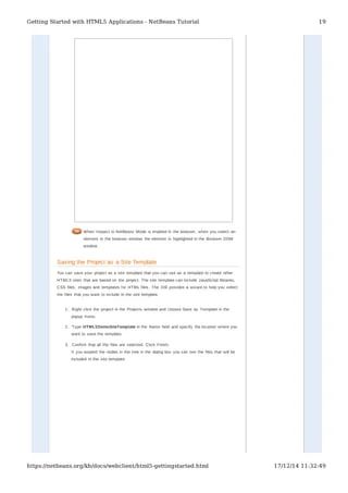 Getting Started With Html5 Applications Net Beans Tutorial Op Pdf - Geometric Arts - Perfect Desktop Collection