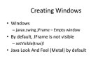 Gui Programming With Java Pptx