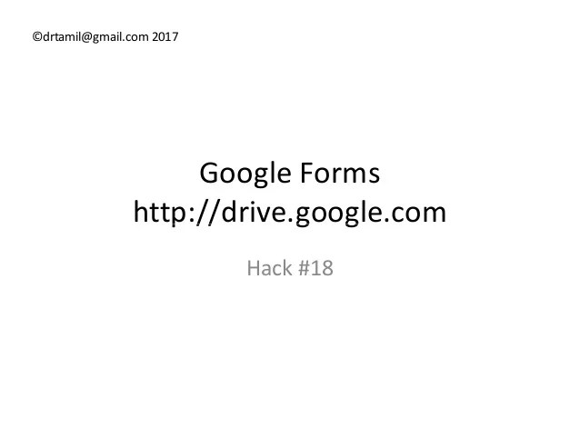 Fill in and complete as needed. Hack 18 Using Google Forms For Quiz
