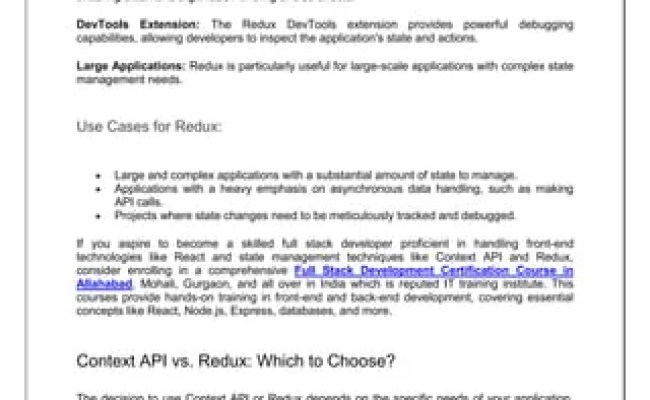 Handling State In React: Context API Vs. Redux | PDF