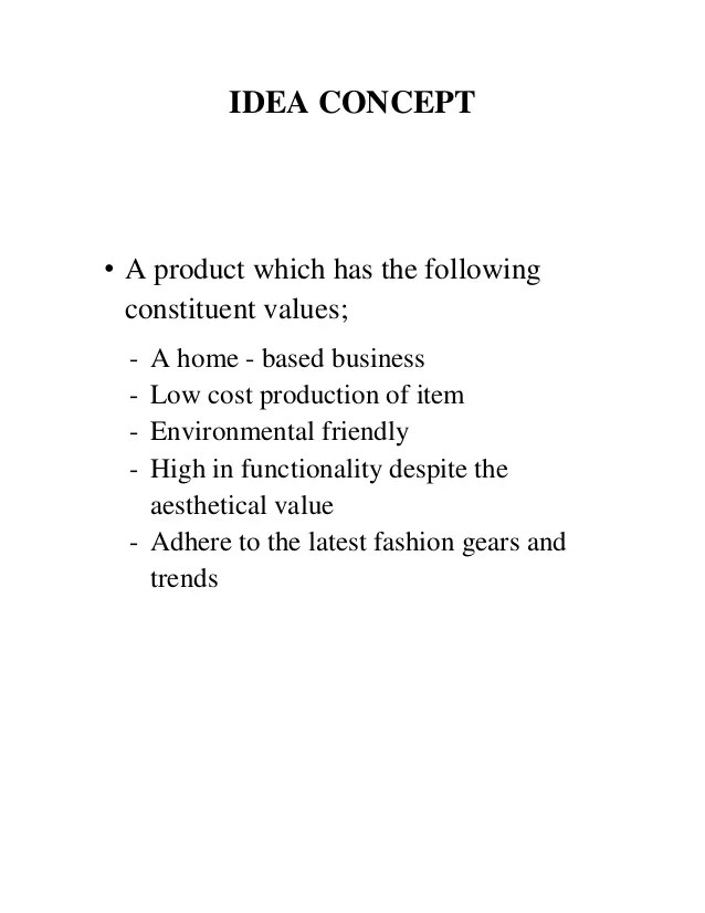 Example Of Creating Business Idea