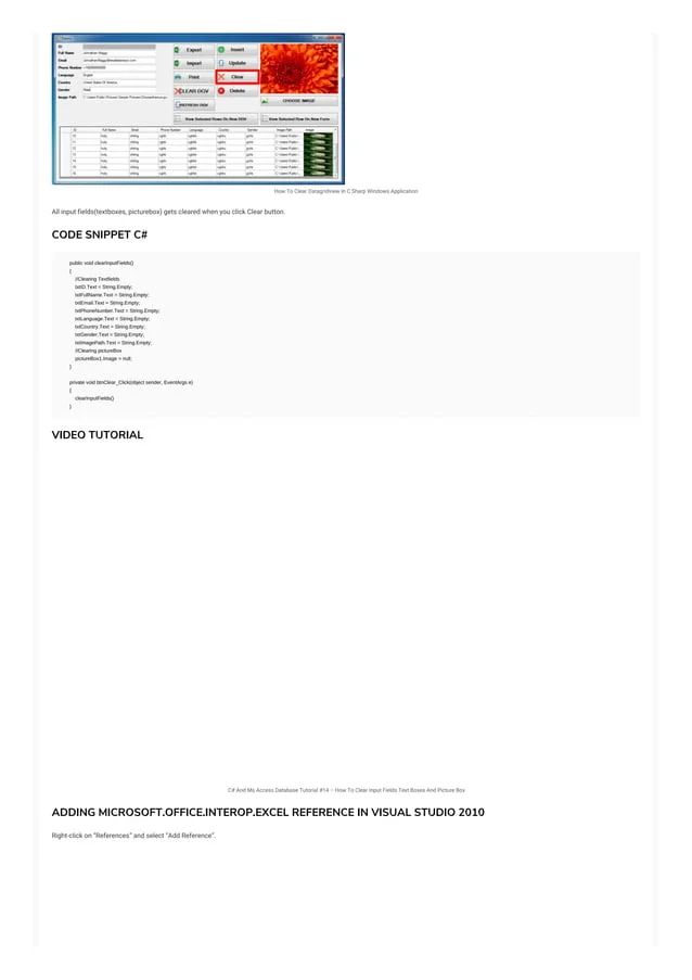 C Listview Access Database Insert Select Update Delete Clear Full Youtube - Premium City Background Gallery - HD