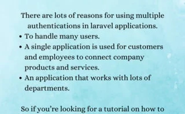 How To Implement Multiple Authentication Guards In Laravel 8 | PDF