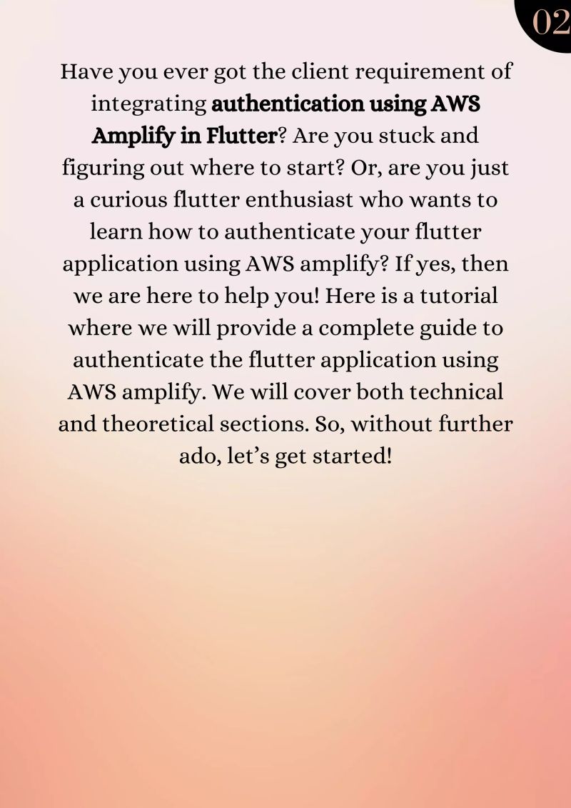 How To Integrate Authentication Using Aws Amplify In Flutter Complete Guide Pdf - Gradient Images - High Quality 8K Collection