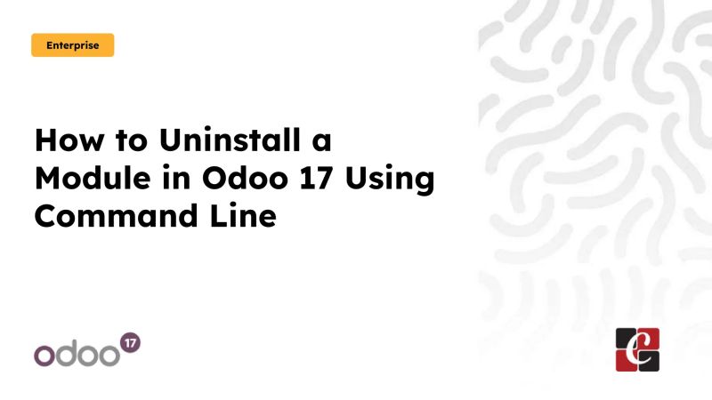 How To Uninstall A Module In Odoo 17 Using Command Line Pptx - Gorgeous Abstract Illustration - 4K