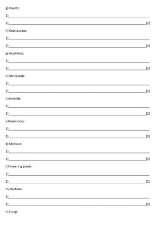 igcse biology concepts revision chapter 1 to 8