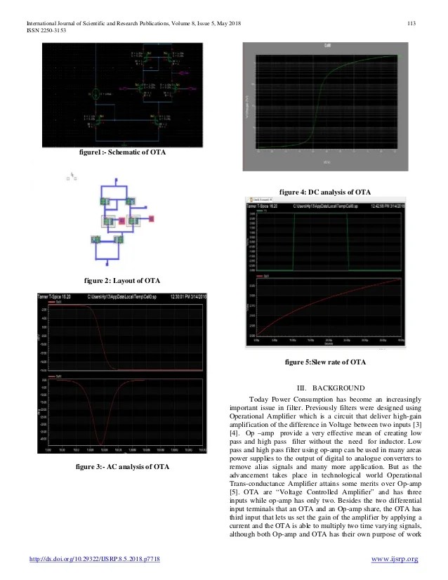 Design Of High Pass And Low Pass Filter Using Cmos