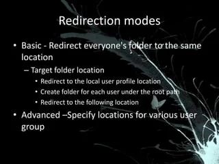 Implementing Folder Redirection In Active Directory Pptx - Best Geometric Images in 4K