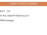 Implement Iot Using Python Pptx