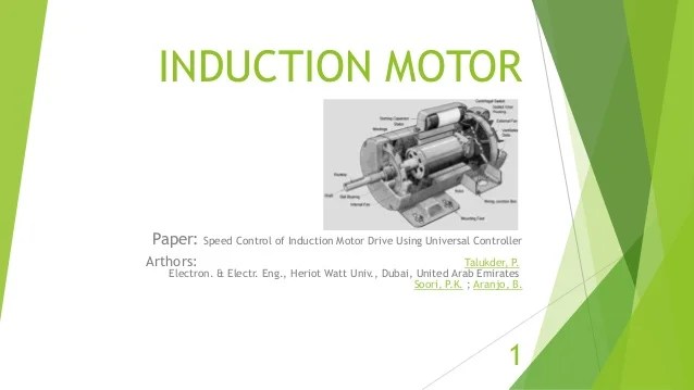 Speed Control Of Induction Motor Drive Using Universal