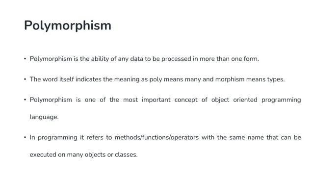 Inheritance And Polymorphism Oops Concepts In Python Pdf - Landscape Image Collection - High Resolution Quality