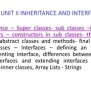 Java Inheritance - Sub Class Constructors - Method Overriding | PPTX
