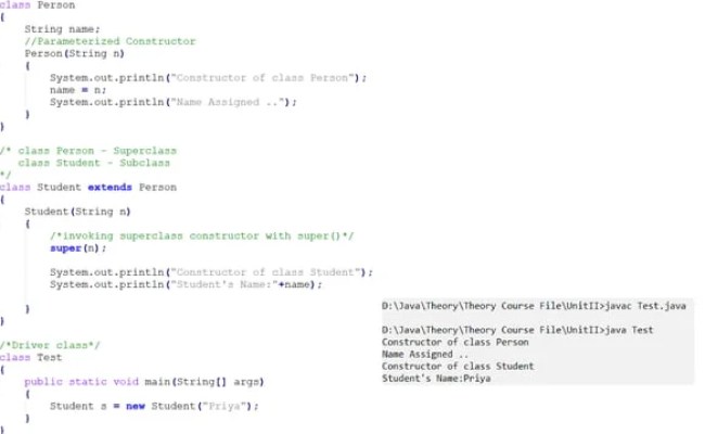 Java Inheritance - Sub Class Constructors - Method Overriding | PPT