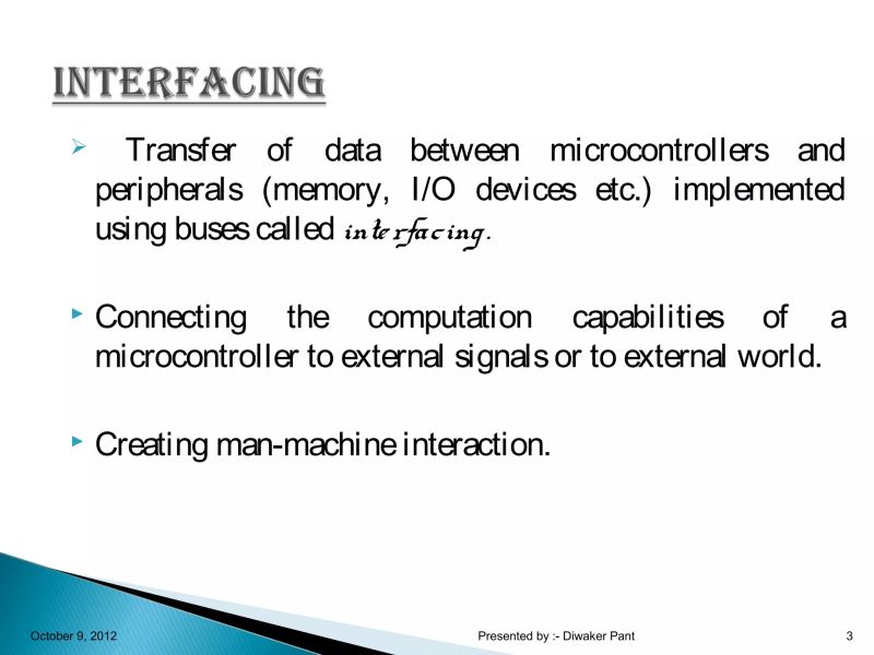 Interfacing Methods Of Microcontroller Ppt - Artistic City Image - HD