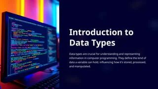 Introduction To Data Types Introduction To Data Types A Brief - Premium Mountain Image Gallery - 4K