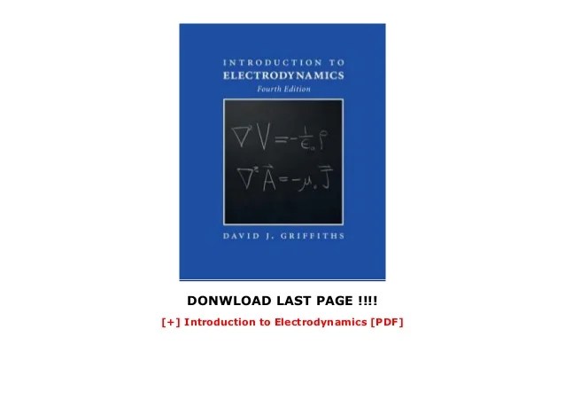 Griffiths Electrodynamics Fourth Edition Solution Manual Solutions Manual Minneapolis Moline Usage Public Domain Mark 10 Topics Griffiths solution Electrodynamics solution Collection opensource Language English.