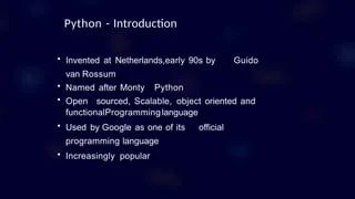 Introduction To Python Programming1 Pptx - Artistic Ultra HD Landscape Textures | Free Download