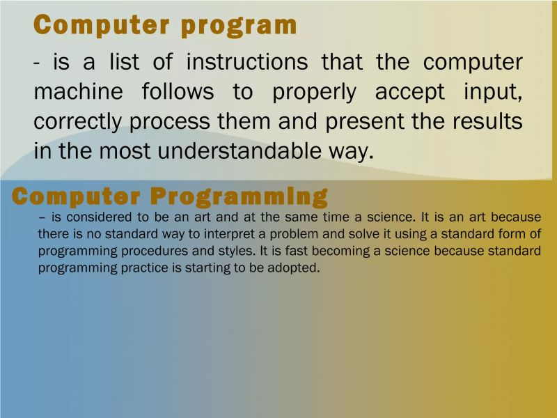 Introduction To Computer Programming Introduction To Computer Programming Introduction A - Best Nature Illustrations in HD