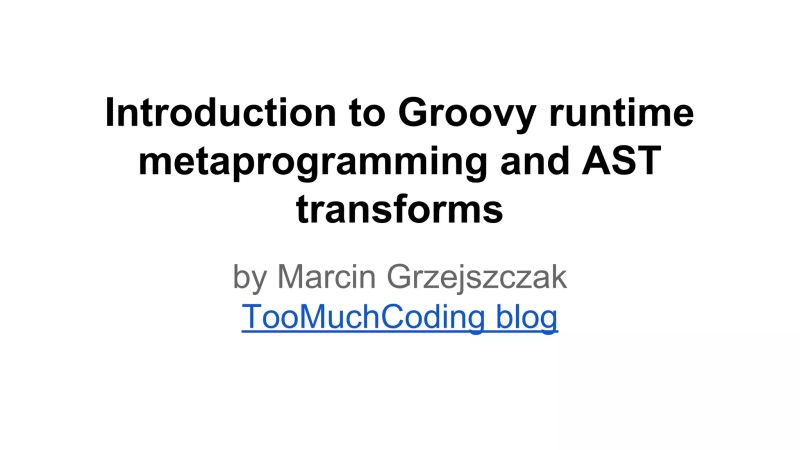 Metaprogramming With Groovy Unleashing The Power Of The Runtime - City Photo Collection - HD Quality