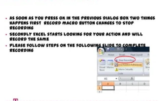 Intro Macros In Excel 2007 | PPTX
