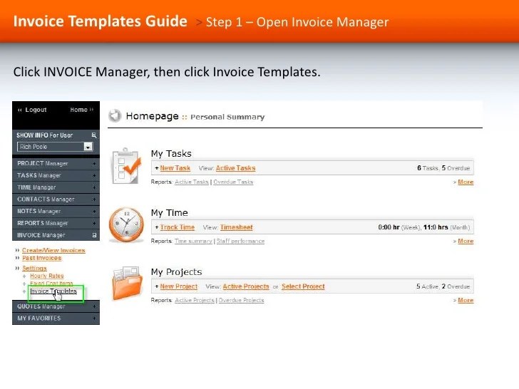 a guide to using invoice templates in proworkflow