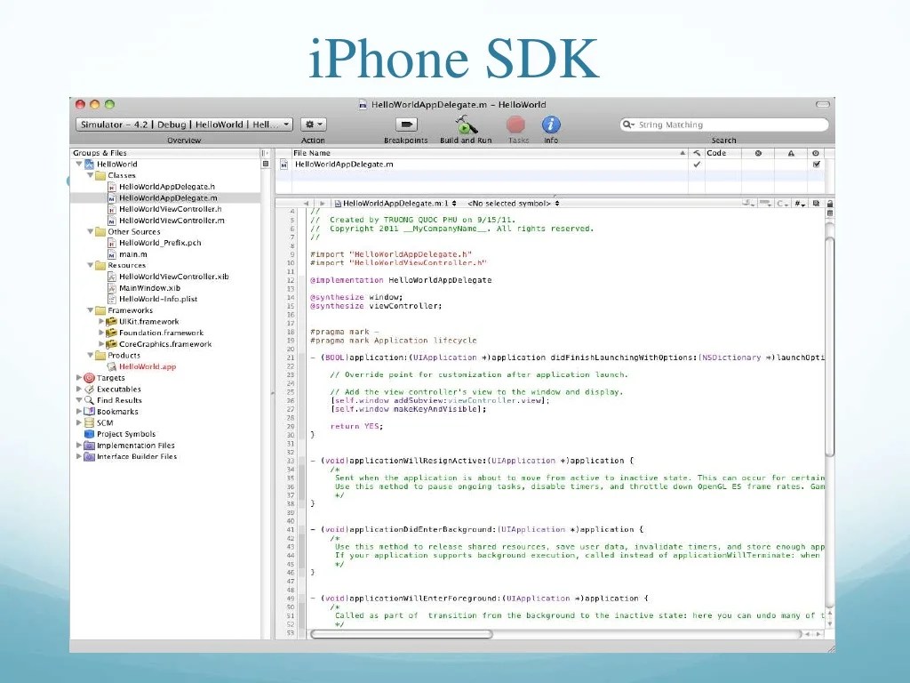Iphone programming