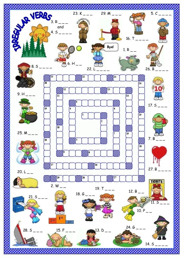 irregular verbs game