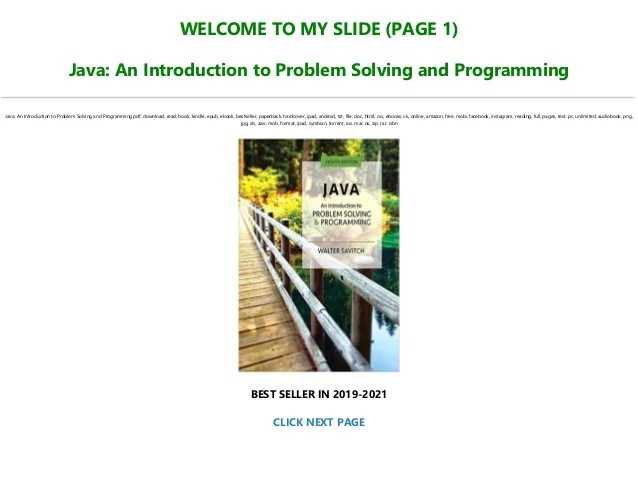 Java An Introduction To Problem Solving And Programming 8th Pdf 45+ Pages Answer in Google Sheet [1.4mb] - Updated 