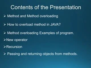 Method Overloading Recursion Passing And Returning Objects From - Minimal Illustration Collection - Retina Quality
