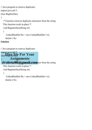 Java Program To Remove Duplicatesimport Java Util Class Bag Pdf - 4K Vintage Photos for Desktop