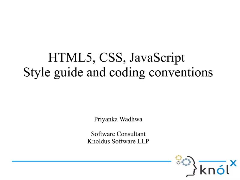 Html5 Css Javascript Style Guide And Coding Conventions Ppt - Download Beautiful Light Image | 4K