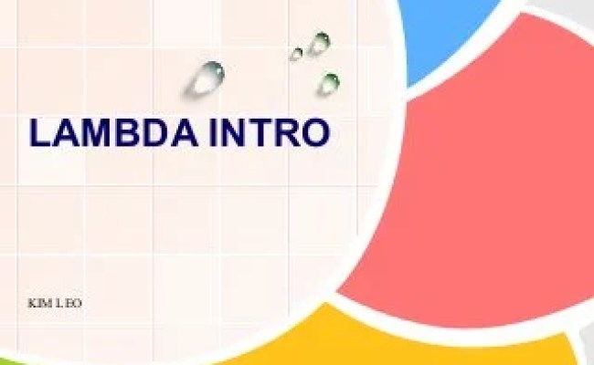 Introduction To Lambda Expression & Lambda Calculus | PPT